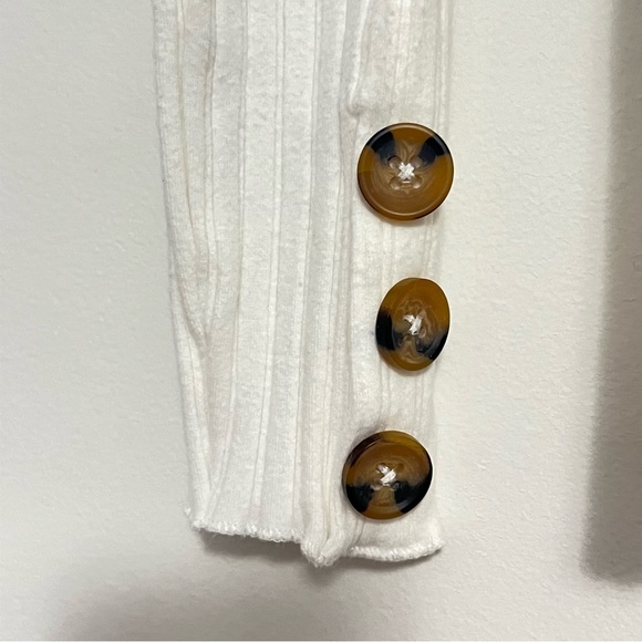 Zara Girls Rib-Knit Long Sleeve Pull-Over Sweater Ivory. - Picture 6 of 6